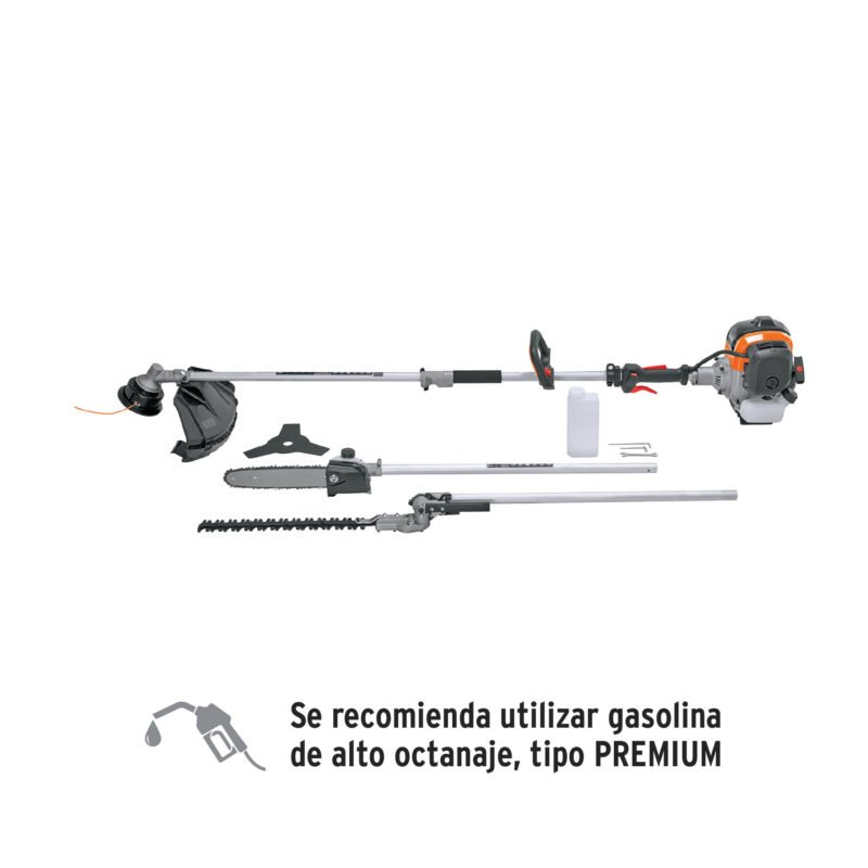 DES-45M.jpg Código: 103205 Desbrozadora multifuncional 4 en 1, a gasolina 45 cc, Truper DES-45M