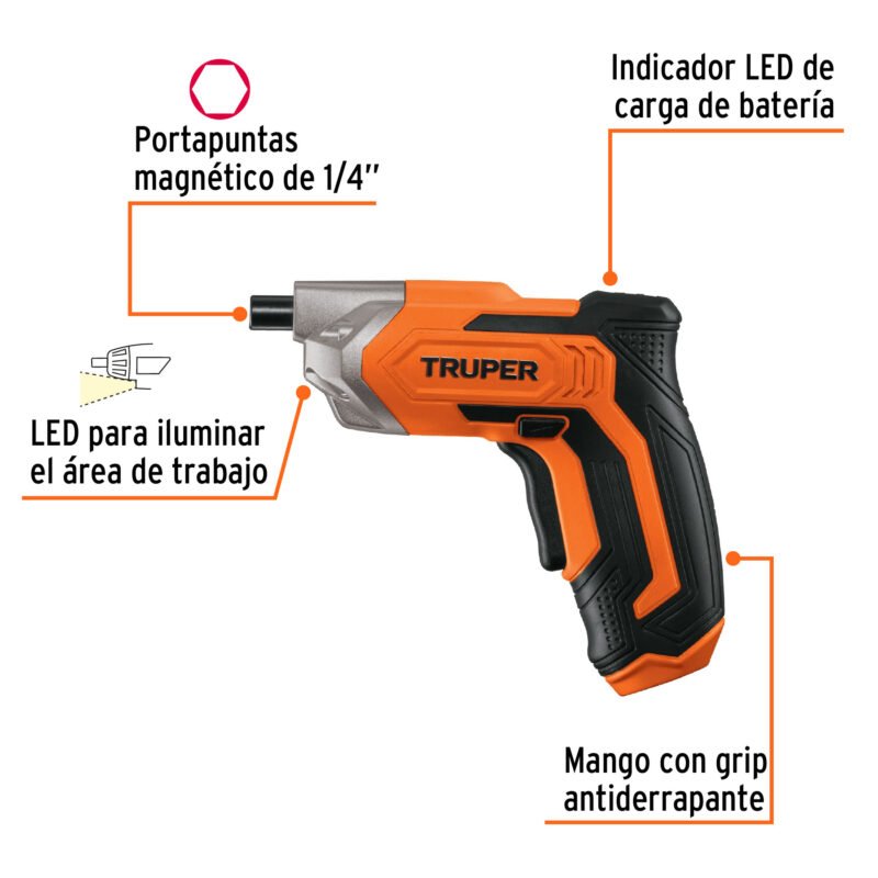 DESI-36FC1.jpg Código: 17033 Destornillador 3.6V, PRO DESI-36