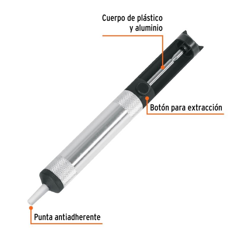 DESO-8FC1.jpg Código: 16923 Desoldador de succión, Truper DESO-8