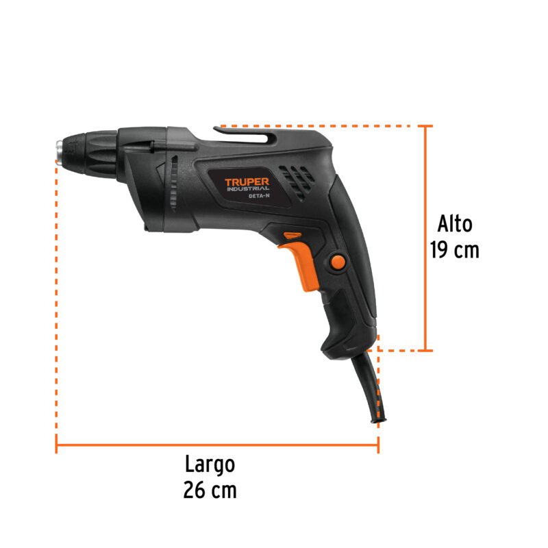 Código: 16024 Destornillador para panel de yeso 540W, TRUPER INDUSTRIAL DETA-N
