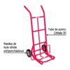 Código: 44476 Diablo de carga de 200 kg, ruedas sólidas, balero sencillo DIA-200