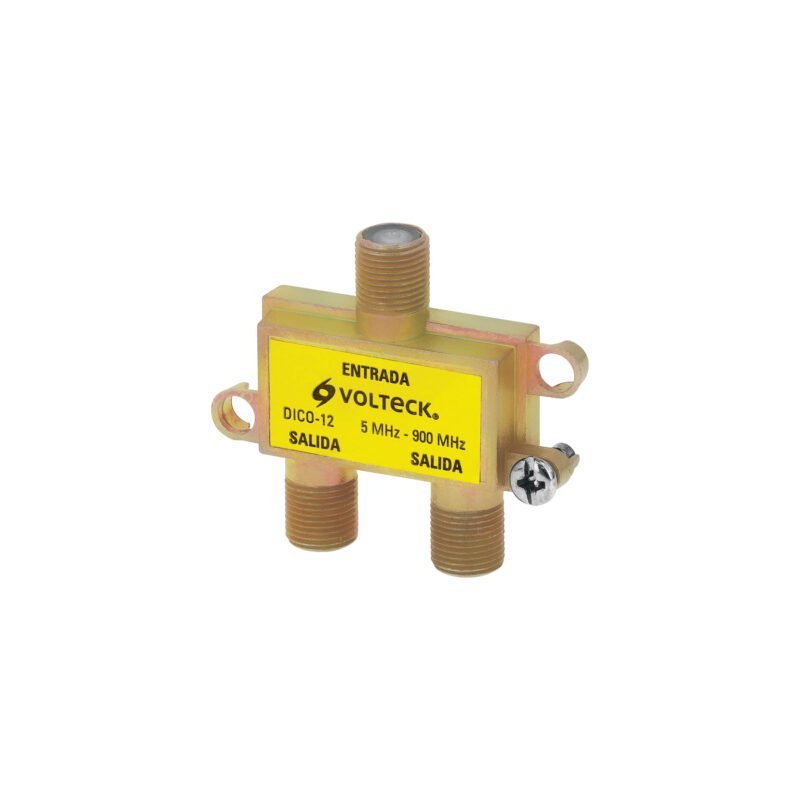 Código: 48475 Divisor coaxial de 1 entrada y 2 salidas, Volteck DICO-12