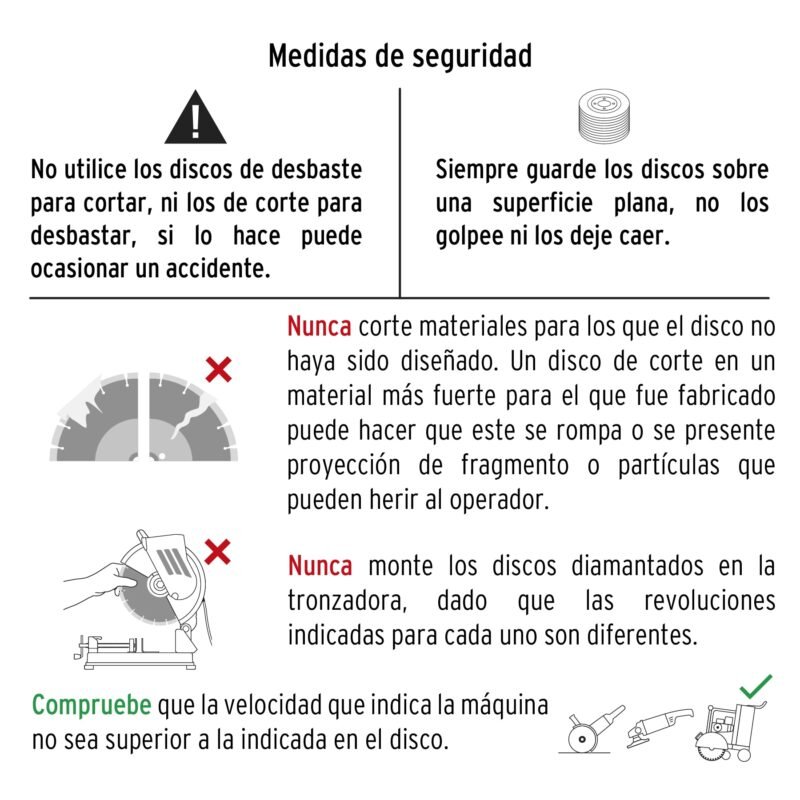 Código: 12548 Disco de diamante de 14' x 2.8 mm, corte ladrillo y concreto DID-3140C