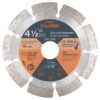 Código: 11582 Disco de diamante de 4-1/2' x 2.1 mm, rin segmentado, TRUPER DID-345