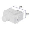 Código: 48138 Dimmer giratorio, línea Italiana, color blanco, Volteck DIM-IB