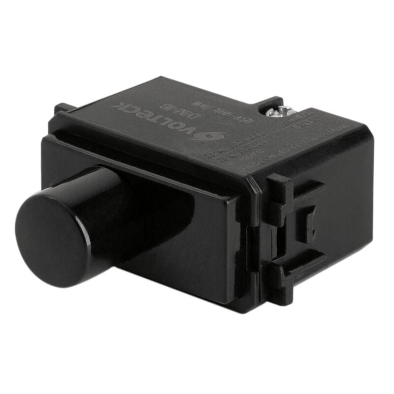 Código: 47612 Dimmer giratorio, línea Italiana, color negro, Volteck DIM-IN
