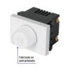Código: 47054 Dimmer giratorio, 1.5 módulos, línea Española, color blanco DIM15-EB