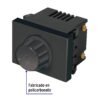 Código: 47994 Dimmer giratorio, 1.5 módulos, línea Española, color negro DIM15-EN