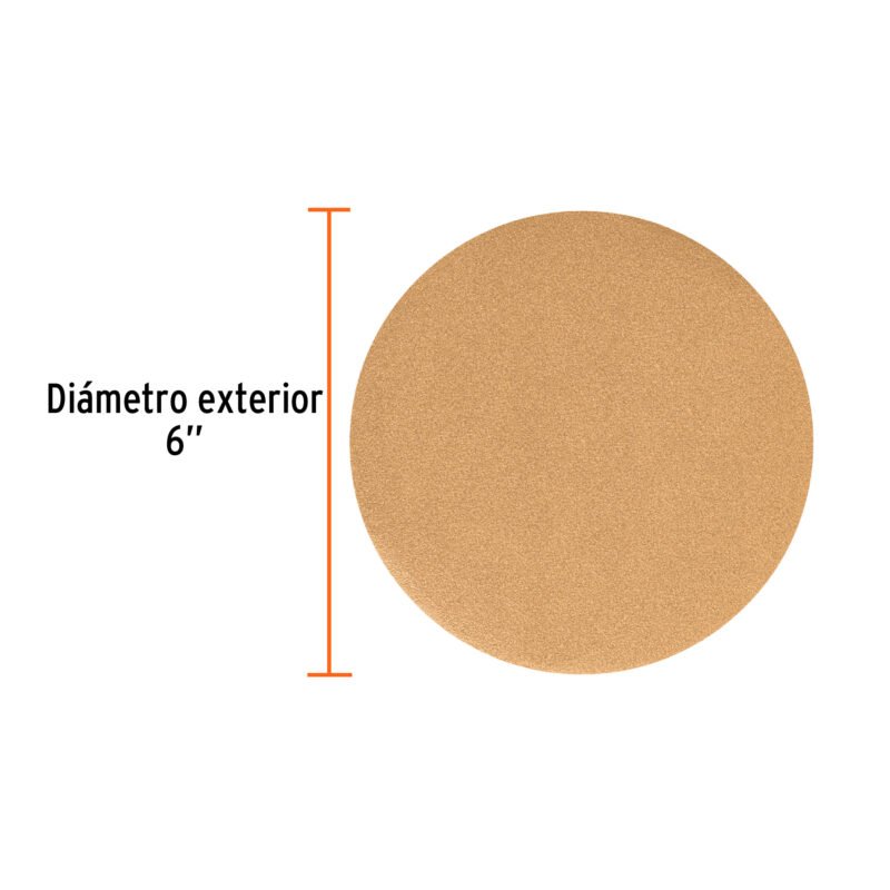 DIRO-0618FC2.jpg Código: 103413 Paquete c/5 discos de lija 6' grano 180, ciegos DIRO-0618