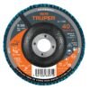 Código: 11670 Disco laminado 4', grano 40 centro 5/8', fibra, TRUPER DLT-1700