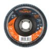 Código: 11672 Disco laminado 4', grano 120 centro 5/8', fibra, TRUPER DLT-1703