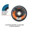 Código: 11672 Disco laminado 4', grano 120 centro 5/8', fibra, TRUPER DLT-1703