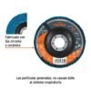 Código: 11673 Disco laminado 4-1/2', grano 40 centro 7/8', fibra, TRUPER DLT-1716