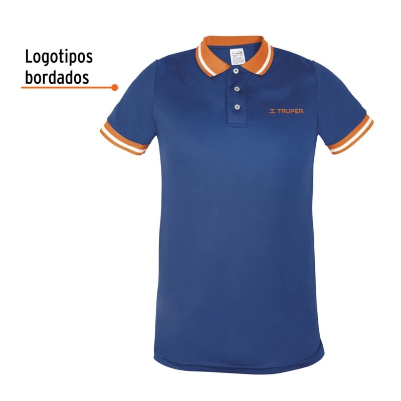 DRY-AC-CFC1.jpg Código: 69965 Playera polo performance para hombre, azul, CH, Truper DRY-AC-C
