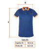 Código: 69968 Playera polo performance para hombre, azul, EG, Truper DRY-AC-XG