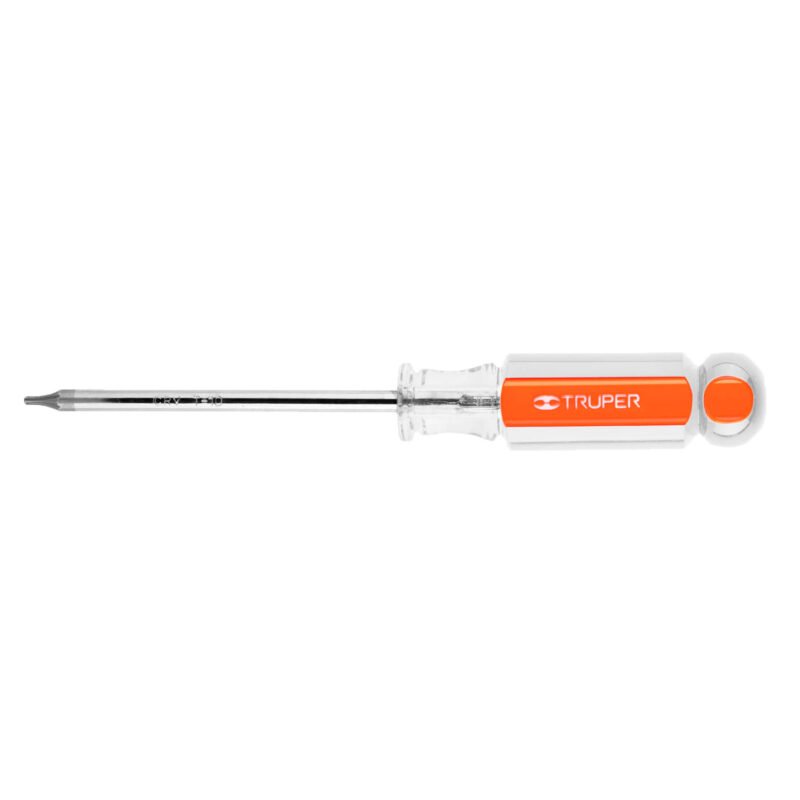Código: 15101 Desarmador punta Torx T 10 mango de acetato, Truper DT-10