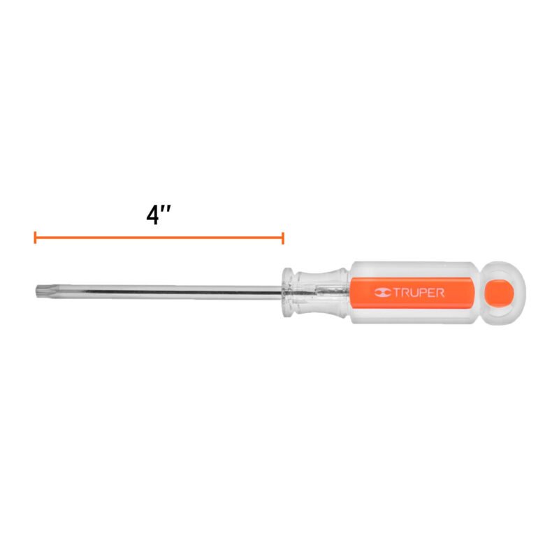 Código: 15106 Desarmador punta Torx T 30 mango de acetato, Truper DT-30