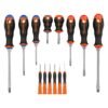 Código: 14197 Juego de 8 desarmadores mango Comfort Grip y 6 de joyero DTJ-14B