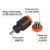 Código: 10751 Desarmador tipo trompo con 7 puntas, Truper DTROM-7