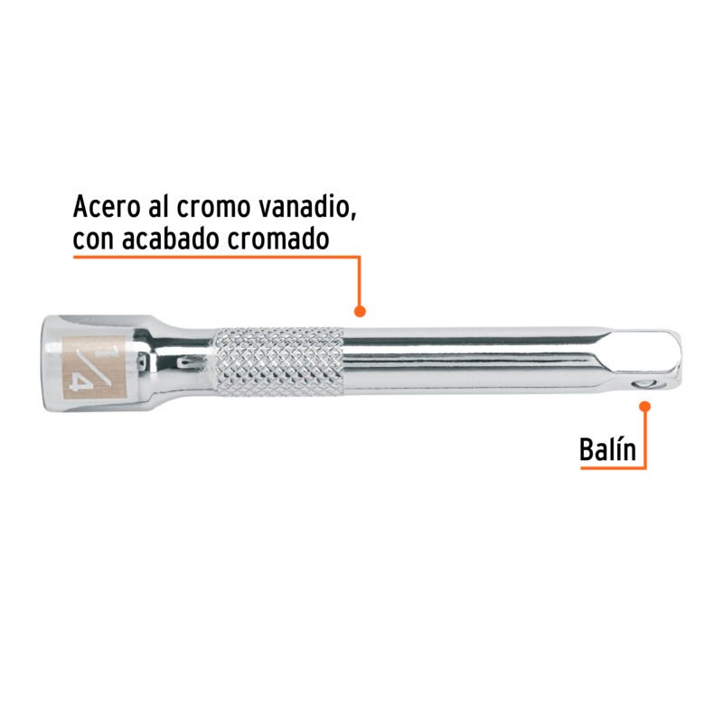 E-4760FC1.jpg Código: 13218 Extensión de 3' para matraca, cuadro 1/4', Truper E-4760
