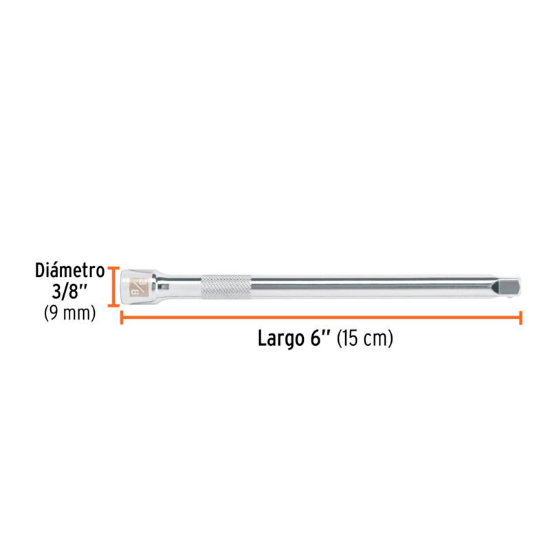 E-4761FC2.jpg Código: 13915 Extensión de 6' para matraca, cuadro 1/4', Truper E-4761