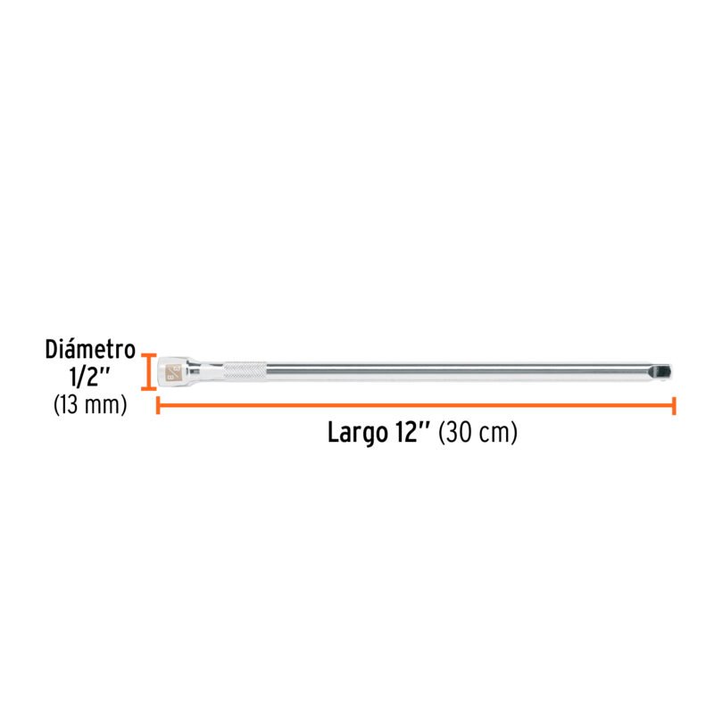 E-5262FC2.jpg Código: 13667 Extensión de 12' para matraca, cuadro 3/8', Truper E-5262