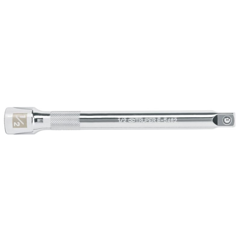 E-5462.jpg Código: 13917 Extensión cuadro 1/2' para matraca, largo 8', Truper E-5462