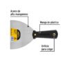 Código: 20323 Espátula flexible 5' con mango de plástico, Pretul E-5F