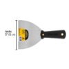 Código: 20323 Espátula flexible 5' con mango de plástico, Pretul E-5F