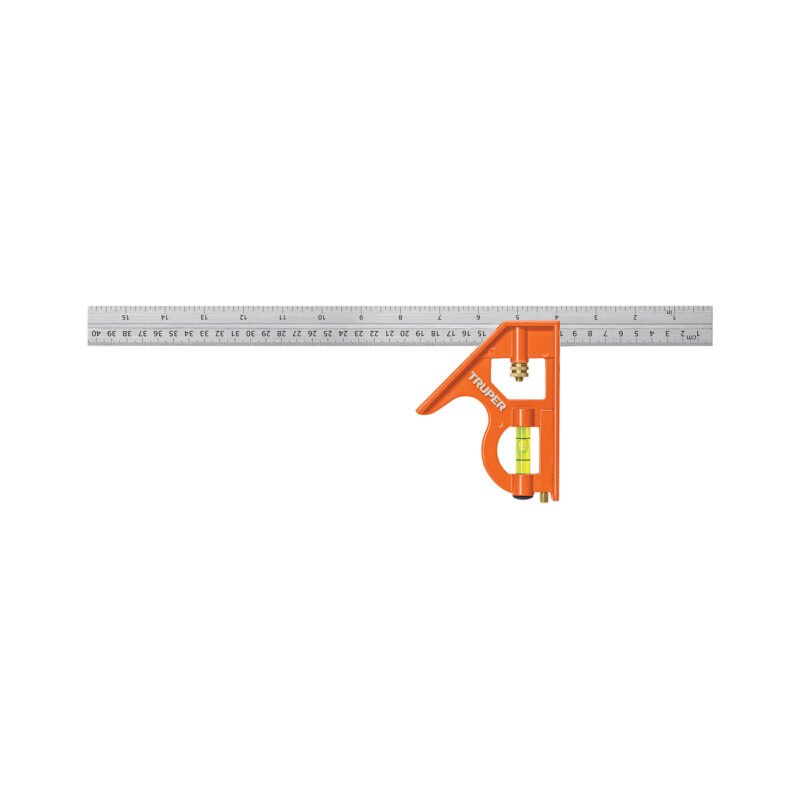 ECT-16.jpg Código: 14381 Escuadra 16' de combinación con punzón para marcar, Truper ECT-16