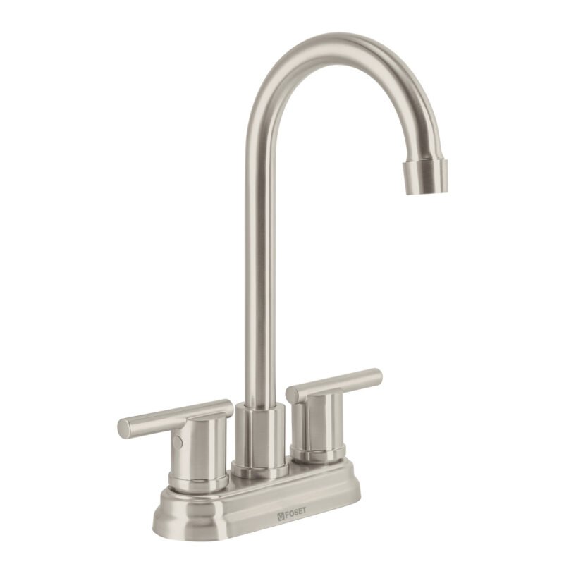 ELM-43N.jpg Código: 49942 Mezcladora satín 4' para lavabo cuello tipo bar, Element ELM-43N