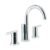 Código: 49926 Mezcladora cromo para lavabo con taladros separados, Element ELM-91