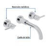 Código: 49927 Mezcladora cromo de pared para lavabo, Foset Element ELM-92