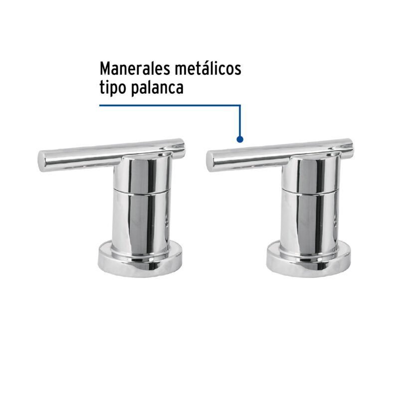 ELMM-01FC1.jpg Código: 45250 Jgo manerales de palanca p/taladros separados, cromo,Element ELMM-01