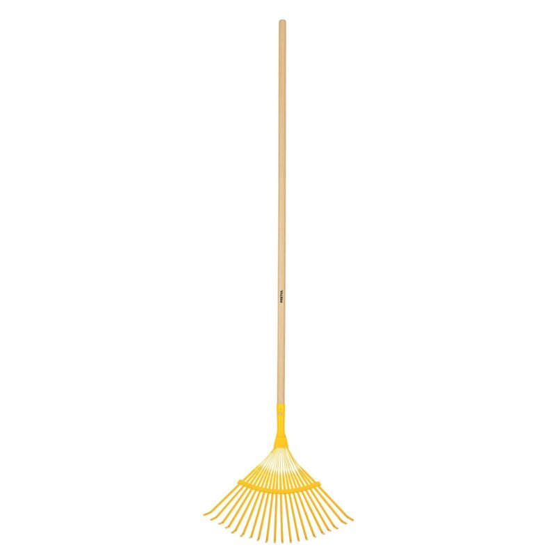 Código: 21431 Escoba metálica para jardín, curva, 20 dientes, mango 48' EM-20P