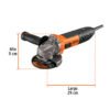 Código: 18156 Esmeriladora angular 4-1/2', 850W, TRUPER ERGO PRO ERGO-4580