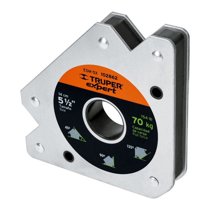 ESM-5X.jpg Código: 102862 Escuadra magnética 5-1/2' para soldar, capacidad 70 kg ESM-5X