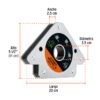 Código: 102862 Escuadra magnética 5-1/2' para soldar, capacidad 70 kg ESM-5X
