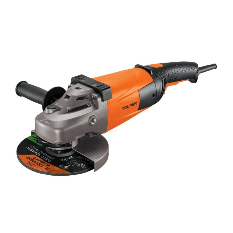 ESMA-7A3.jpg Código: 14012 Esmeriladora angular 7', 2200W, TRUPER PRO ESMA-7A3