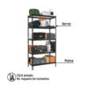 Código: 29023 Estante metálico 5 repisas MDP cap. 60 Kg,180x45x90, PRETUL ESME-601