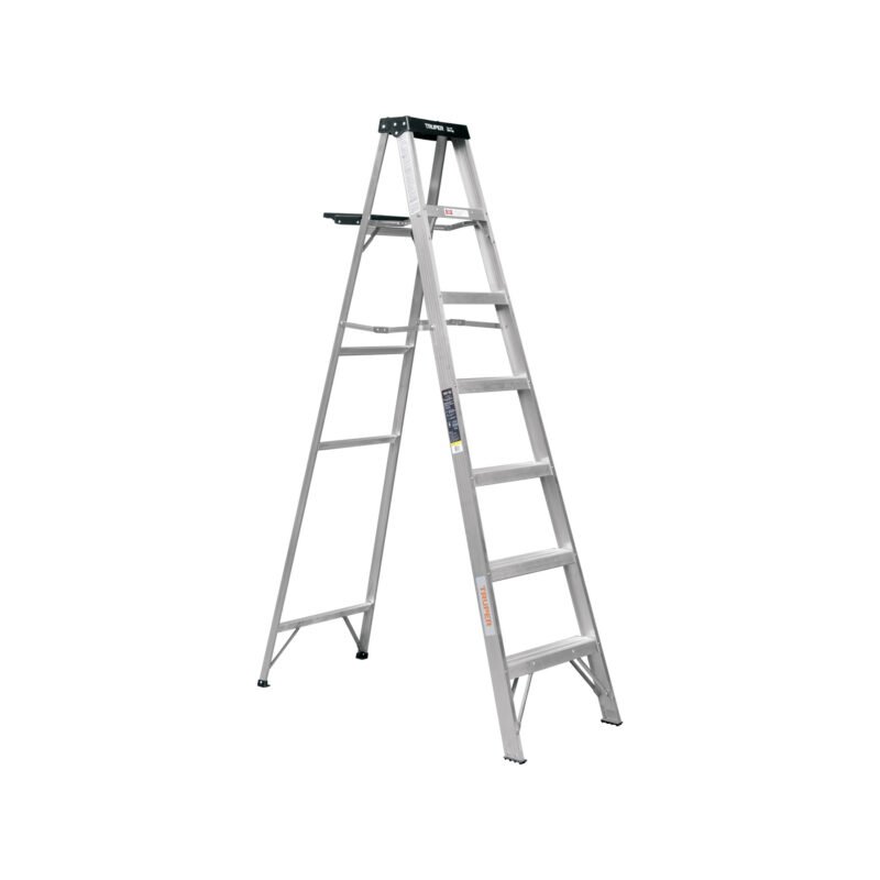 EST-36.jpg Código: 10437 Escalera de tijera tipo III 6 escalones y bandeja, Truper EST-36