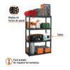 Código: 102887 Estante plástico uso rudo 4 rep/cap. 70 Kg, 142x43x91,TRUPER EST-4