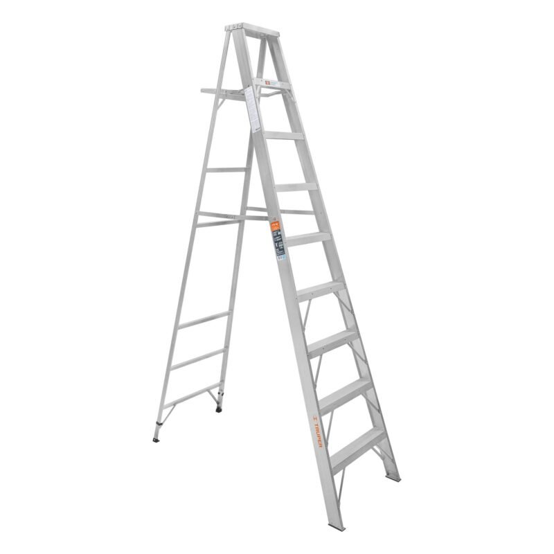 ESTA-28.jpg Código: 10469 Escalera de tijera 100% aluminio tipo ll 8 peldaños, Truper ESTA-28