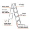 Código: 10438 Escalera de tijera 100% aluminio tipo lll 4 peldaños, Truper ESTA-34