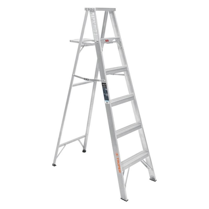 ESTA-35.jpg Código: 10439 Escalera de tijera 100% aluminio tipo lll 5 peldaños, Truper ESTA-35