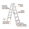 Código: 10496 Escalera de tijera doble, tipo ll, 5 escalones, Truper ESTD-25