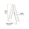 Código: 10497 Escalera de tijera doble, tipo ll, 6 escalones, Truper ESTD-26