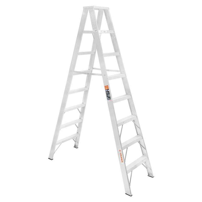 ESTD-27.jpg Código: 10498 Escalera de tijera doble, tipo ll, 7 escalones, Truper ESTD-27