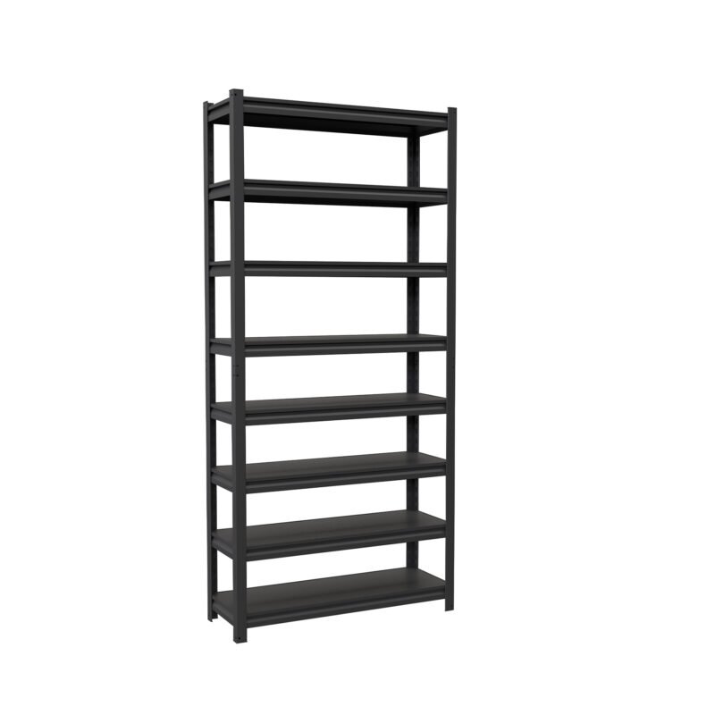 ESTM-830.jpg Código: 58001 Estante metálico 8 repisas capacidad 80 Kg,180x30x85, TRUPER ESTM-830