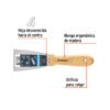 Código: 14448 Espátula flexible 2' con mango de madera, Truper ET-2F